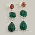 Handmade Onyx Gemstone Earrings, 925 Sterling Silver Earrings For Women